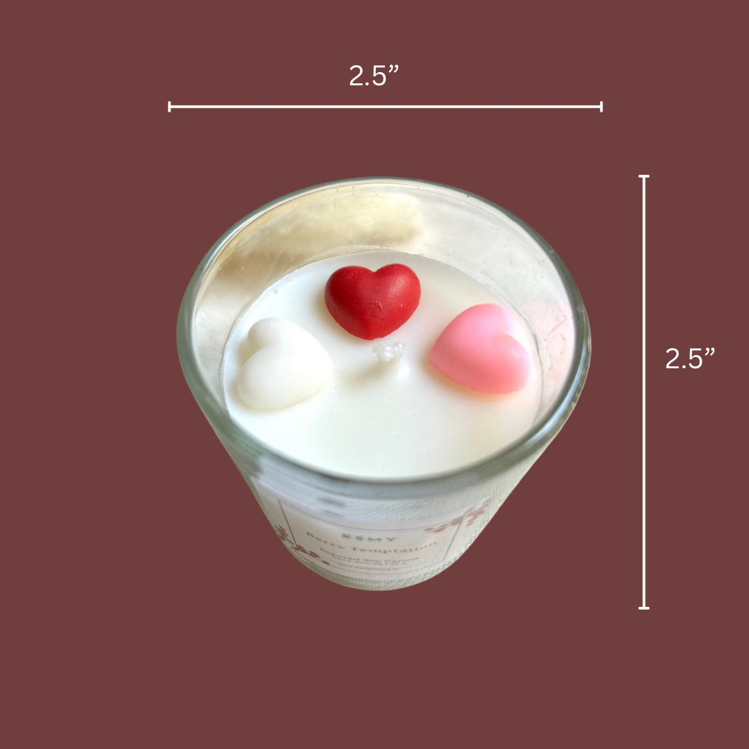 Shot Glass - Hearts on Fire Berry Temptation - Scented Candle