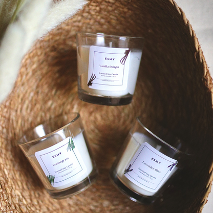 Scented Candle Shot Glass - Set of 3