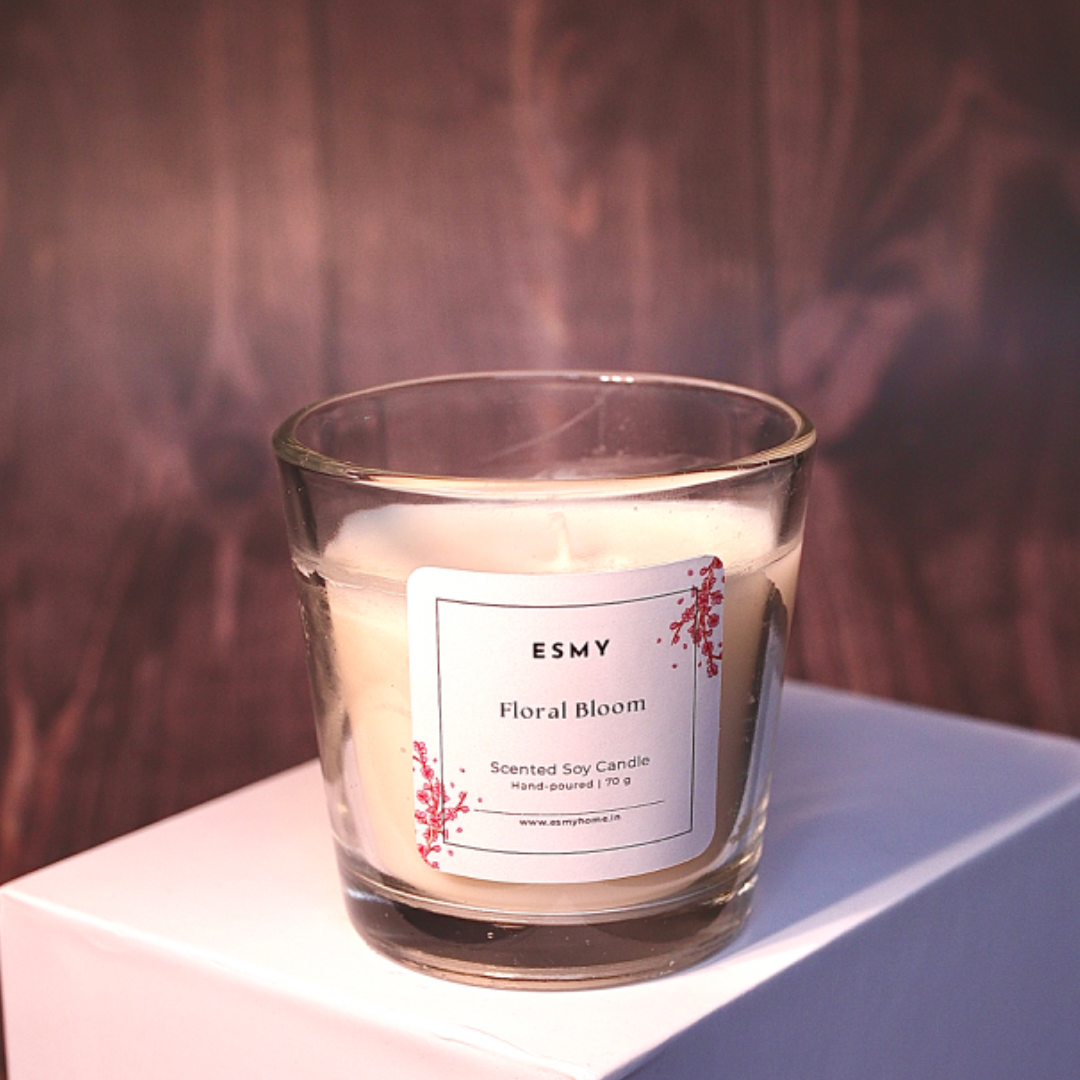 Shot Glass Candle - Floral Bloom