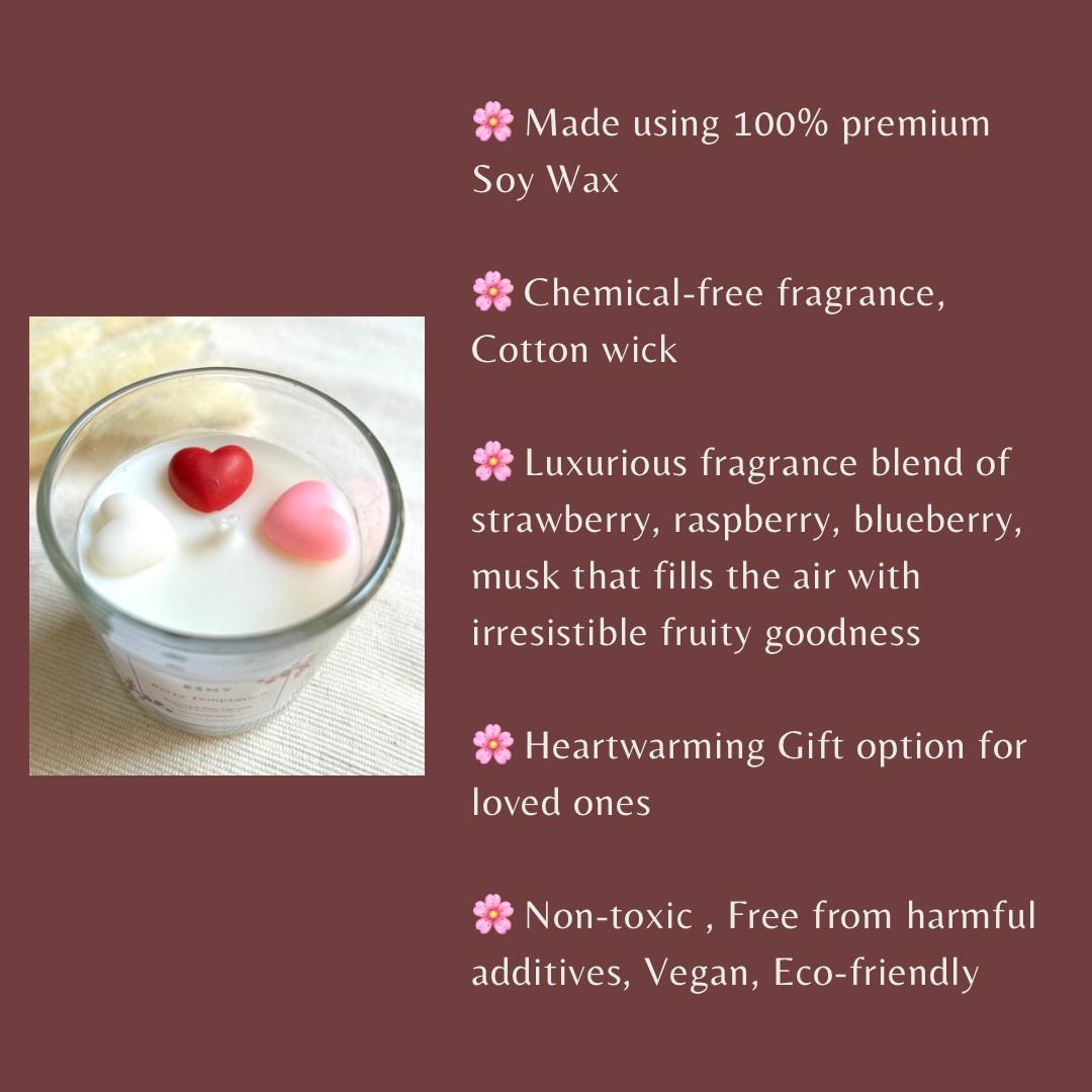 Shot Glass - Hearts on Fire Berry Temptation - Scented Candle